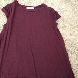 Project social T maroon high low top